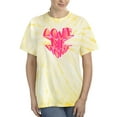 thumbnail image 1 of Love Me More Slogan 3d Heart Tie Dye Cyclone Women -Image by Shutterstock, Female Small, 1 of 4