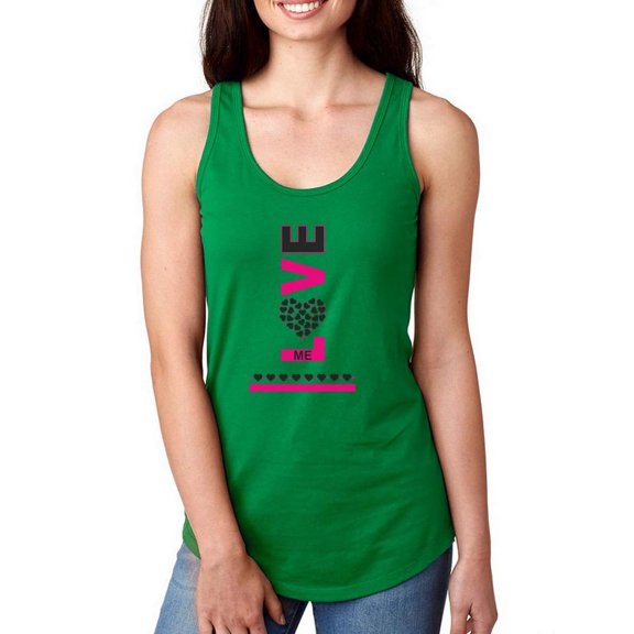 Love Me Sideways Racerback Tank Women -Image by Shutterstock, Female Medium