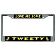 thumbnail image 1 of Love Me Some Tweety Chrome License Plate Frame, 1 of 1