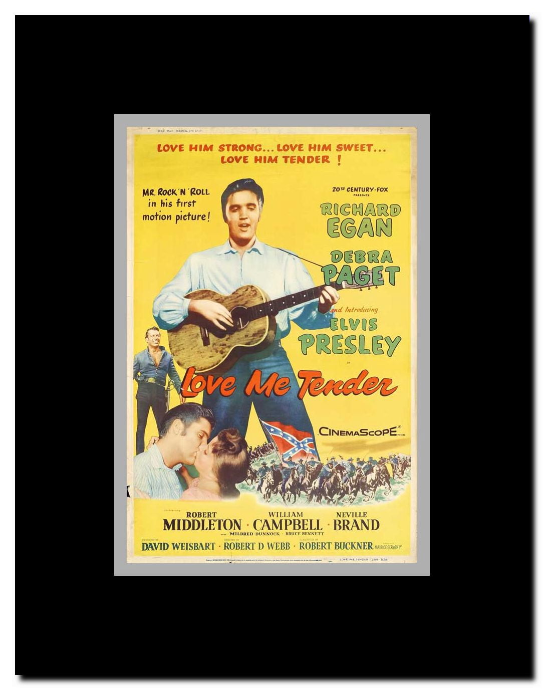 Love Me Tender Framed Movie Poster