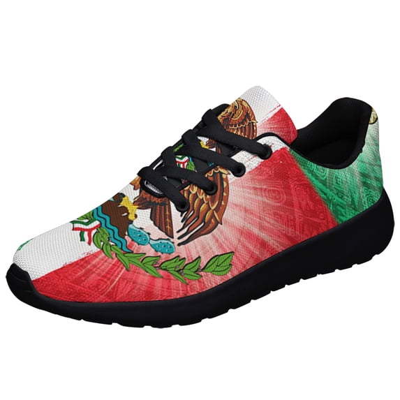 Love Mexico Shoes Sneakers for Women Men Black Size 5
