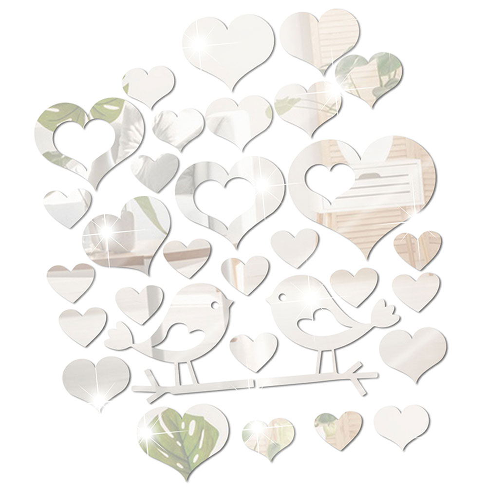 Love Mirror Wall Sticker Bedroom Supahbadd Indoor Decor Stickers Window