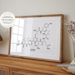 Love Molecule Oxytocin Science Unframed Paper Print