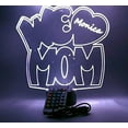 thumbnail image 1 of We Love Mom Heart Night Light Up Table Lamp LED Personalized Name Engraved Colorful Bright Home Room Decor, Our Newest Feature - It's Wow, with Remote, 16 Colors, Free Engraved, Great Gift, 1 of 11
