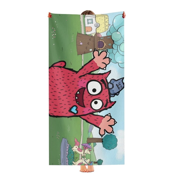 Love Monster Beach Towel Quick Drying Pool Towel 30"x60" Birthday Gift