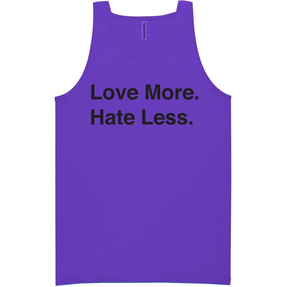 Love More. Hate Less. Neon Tank Top