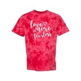 thumbnail image 1 of Love More, Live Fearless Tie-Dye Crystal Women -Smartprints Designs, Female Large, 1 of 2