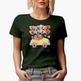 thumbnail image 1 of Love More, Worry Less & Hearts & Bear Lovers in a Car, Valentine's Day Gift, Military Green T-Shirt, 2XL, 1 of 5