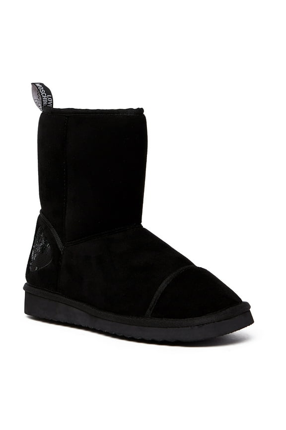 Black Ankle Snow Boots for Womens