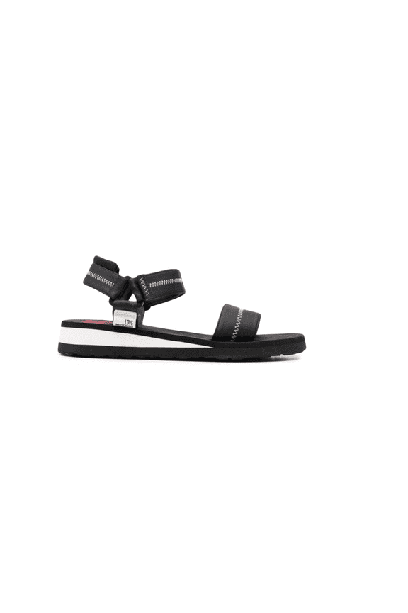 Black Open Toe Lightweight Sandals Shoes