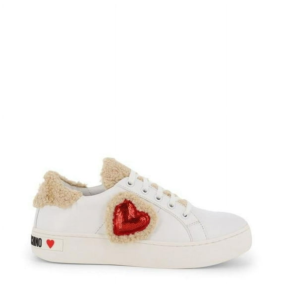 Love Moschino JA15543G08JDX-100-White-EU 39 Original Womens Sneakers, White - Size EU 39
