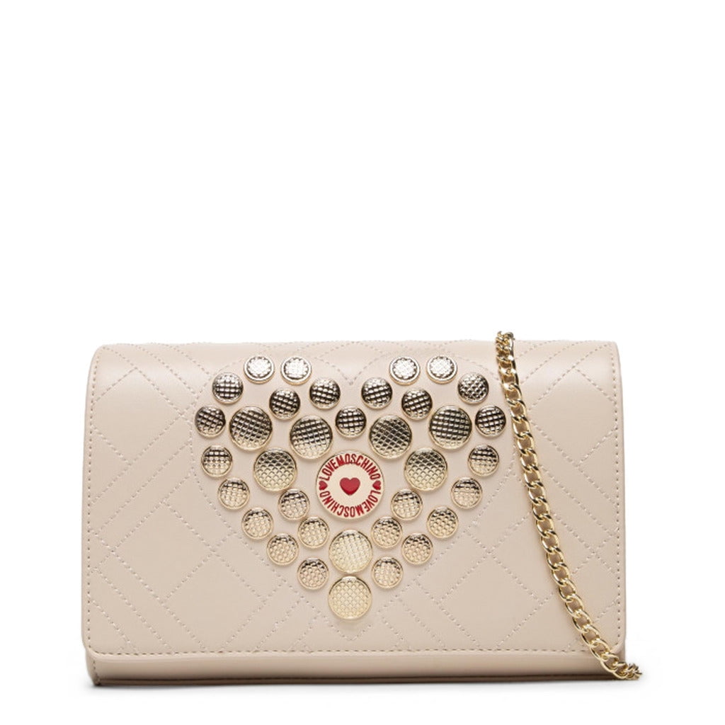 Love Moschino Studded Heart Chain Crossbody Bag