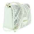 thumbnail image 1 of Love Moschino White/Black Signature Embossed Small Shoulder Bag for womens, 1 of 4