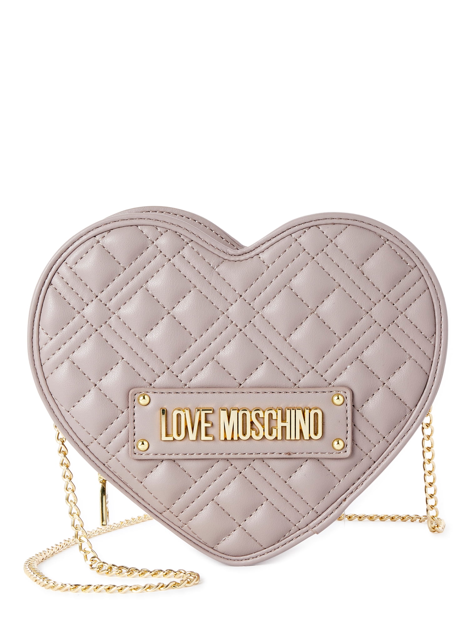 Heart Studs Quilted Faux Leather Top-Handle Bag