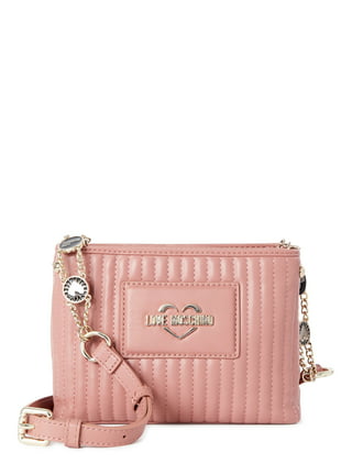 Moschino Spray Paint Can Leather Crossbody Bag in Pink