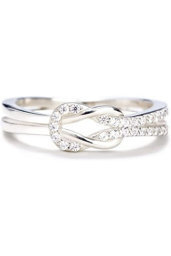 The Love Between Mother and Daughter is Forever Mother Daughter Ring, Mother Daughter Knot Ring for Women, Daughter Gifts from Mom, Friend Gifts for Women, Best Friend Rings, Friendship Rings