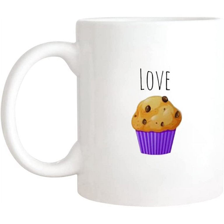 Love Muffin Mug, Hand Crafted Mug, for Everyone, Love, Muffin, 11