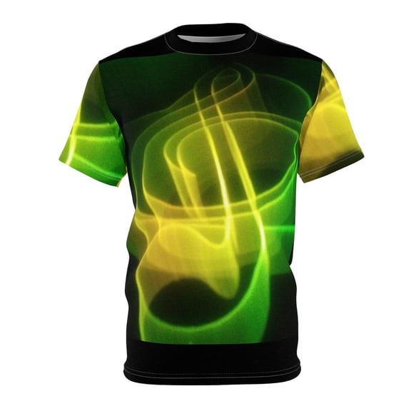 Love Music Green/Yellow Unisex Cut & Sew Tee (AOP)