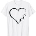 thumbnail image 1 of Love Music Musician Heart With Notes Clef Funny Musicians T-Shirt, 1 of 4