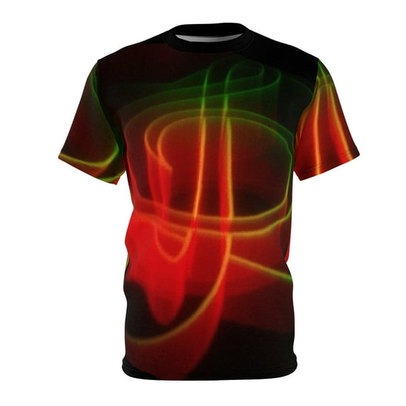 Love Music Original Red/Green Unisex Cut & Sew Tee (AOP)