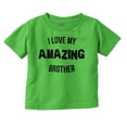 thumbnail image 1 of Love My Amazing Brother Cute Sibling Toddler Boy Girl T Shirt Infant Toddler Brisco Brands 5T, 1 of 6