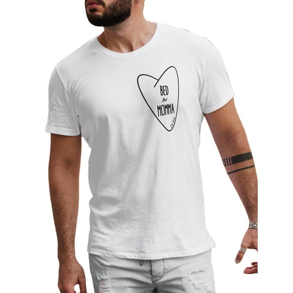 Love My Bed And My Momma Funny Drake God's Plan Fan made Tee by LeRage Shirts MEN'S White Medium