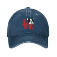 thumbnail image 1 of Love My Boston Terrier Adult Adjustable Classic Washed Casquette Cap Hat Baseball Cap For Man For Woman, 1 of 5