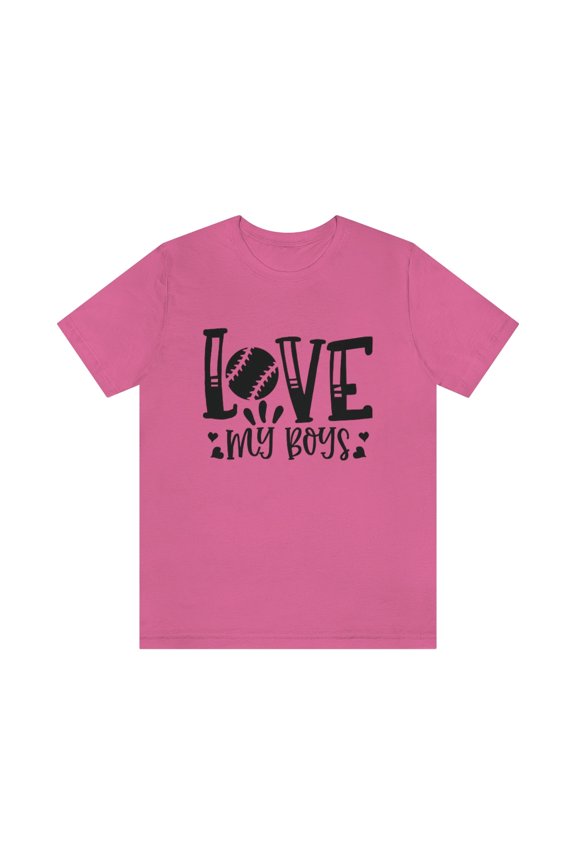 Love My Boys Unisex Jersey Short Sleeve Tee