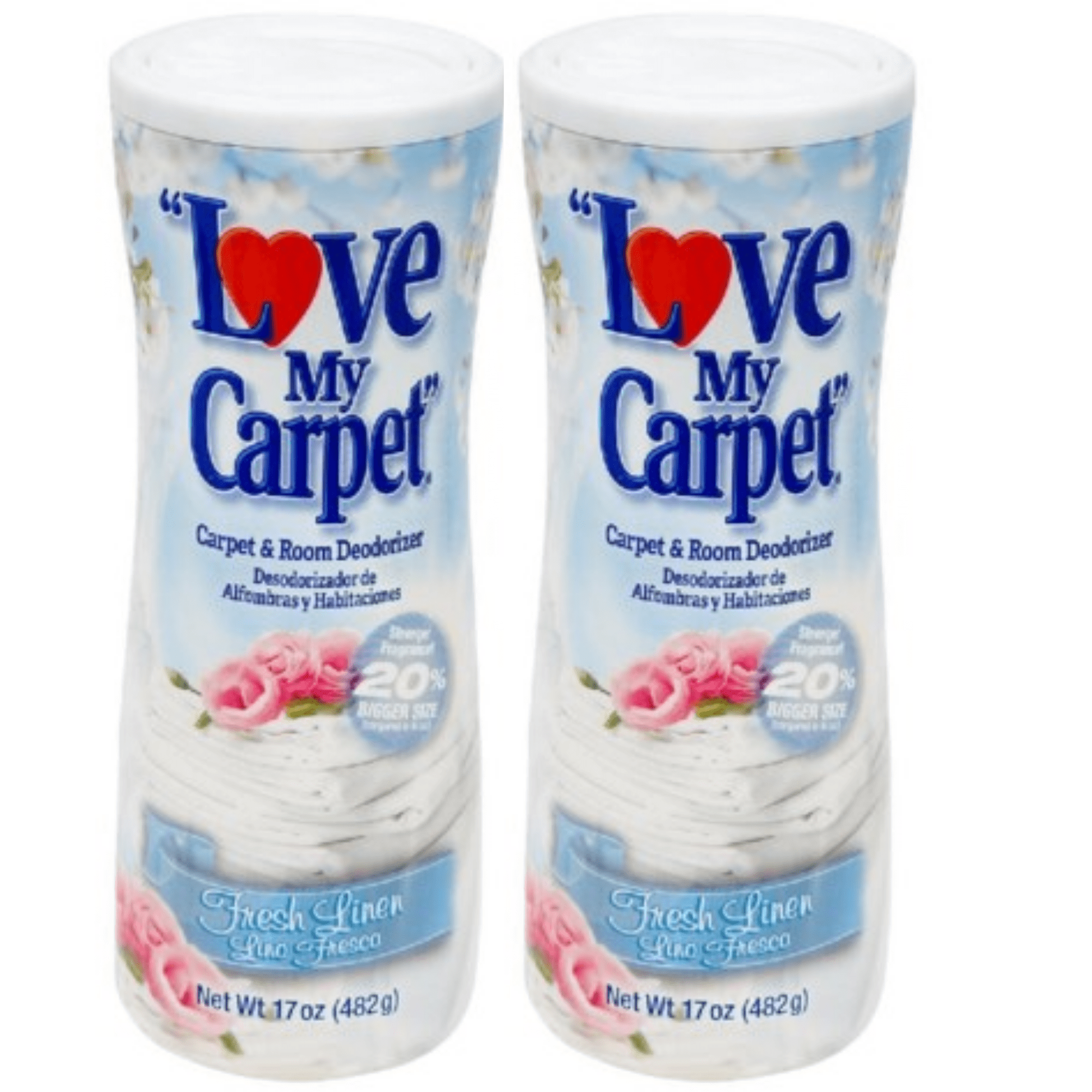 Love My Carpet 17 oz Fresh Linen 2in1 Carpet and Room Deodorizer