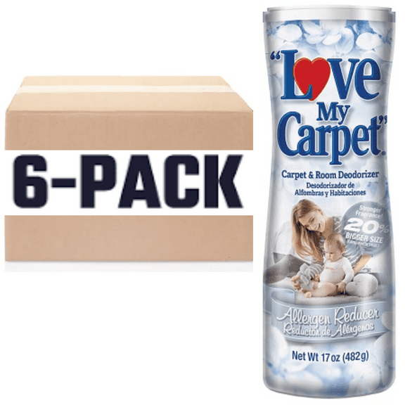 Love My Carpet Room Deodorizer, ALLERGEN REDUCER 17 Oz. infused With Fragrance MAGIC OF WIZARD FRESHNESS (Pack Of 6 BOXED)