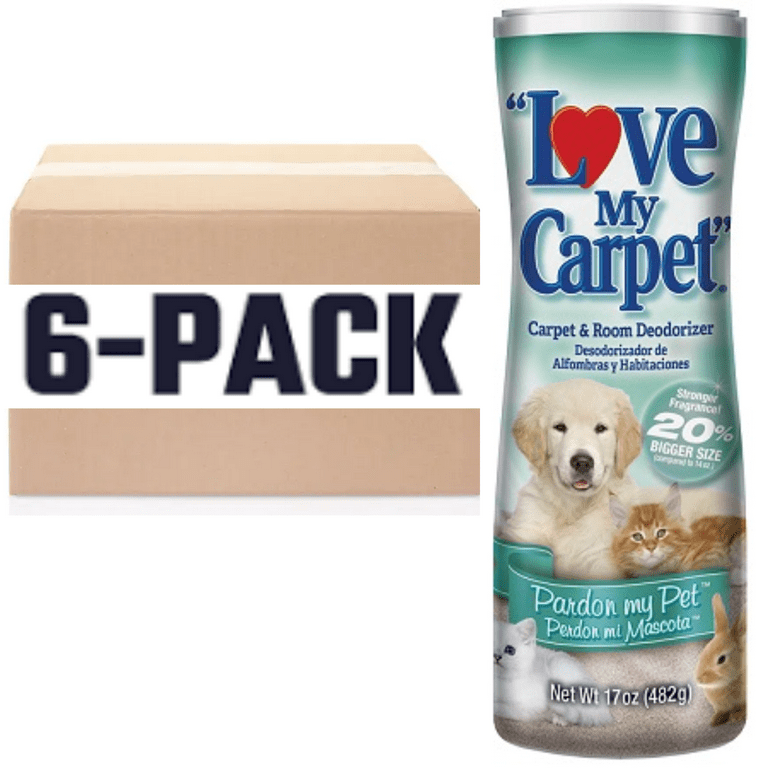 Love My Carpet Room Deodorizer PARDON MY PET 17 Ounces Each Container Pack Of 6 BOXED