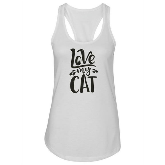 Love My Cat Tank Women -Image by Shutterstock, Female Small