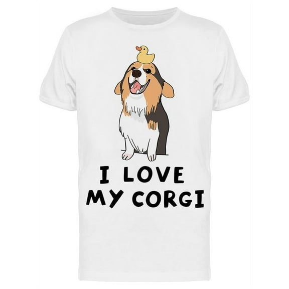 Love My Corgi T-Shirt Men -Image by Shutterstock, Male x-Large
