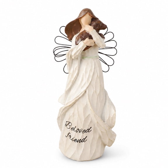 Hand-Painted Dog Angel Figurine Statue for Dog Lover-Perfect Gifts,Friendship Remembrance Gift