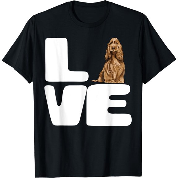 Love My English Cocker Spaniel Dog Lover Gift T-Shirt