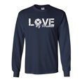 thumbnail image 1 of Love My Fireman Adult Long Sleeve T-Shirt, 1 of 3