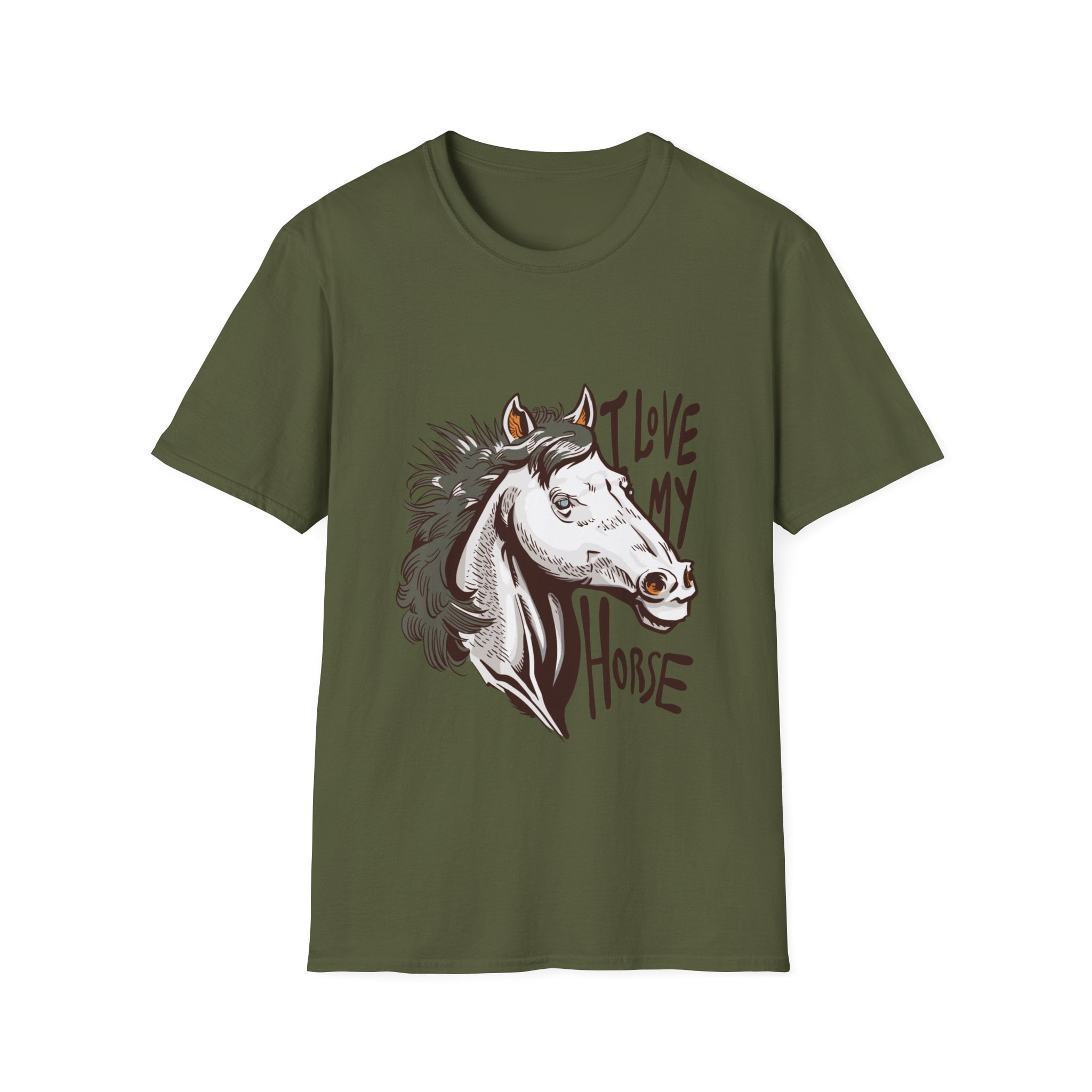 Love My Horse Motivational Equestrian Novelty TShirt