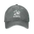 thumbnail image 1 of Love My Pitbull Adult Adjustable Classic Washed Casquette Cap Hat Baseball Cap For Man For Woman, 1 of 5