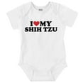 thumbnail image 1 of Love My Shih Tzu Dog Owner Funny Pet Bodysuit Jumper Girls Infant Baby Brisco Brands 12M, 1 of 6