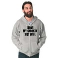 thumbnail image 1 of Love My Smokin Hot Wife Funny Spouse Zip Hoodie Sweatshirt Men Brisco Brands S, 1 of 6