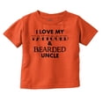 thumbnail image 1 of Love My Tattooed And Bearded Uncle Toddler Boy Girl T Shirt Infant Toddler Brisco Brands 5T, 1 of 6