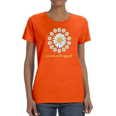Love Myself Daisy Garland T-Shirt Women -Image by Shutterstock, Female Small