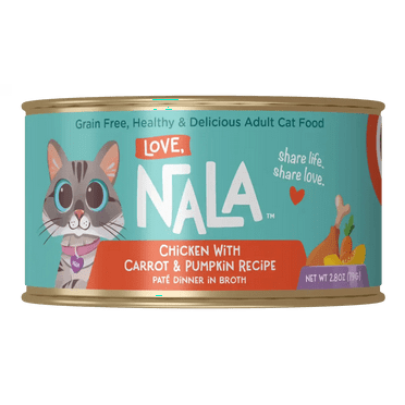 Love, Nala Chicken Pate with Carrot & Pumpkin Recipe in Broth Adult Wet Cat Food