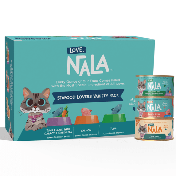 Love, Nala Fish Flaked Variety Pack Adult Cat Food