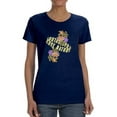 thumbnail image 1 of Love Nature Flowers And Nature Shaped T-Shirt Women -Image by Shutterstock, Female Medium, 1 of 4
