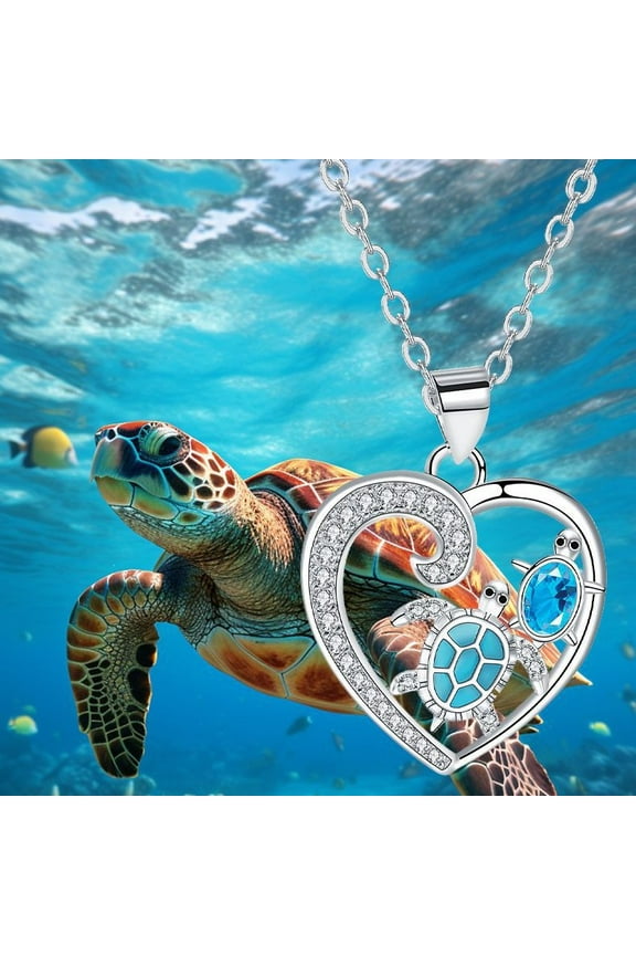 Love Necklace Turtle Gift For Mom