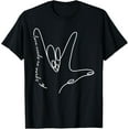 thumbnail image 1 of Love Needs No Words Sign Language Pathology Aac Sped Teacher T-Shirt, 1 of 3