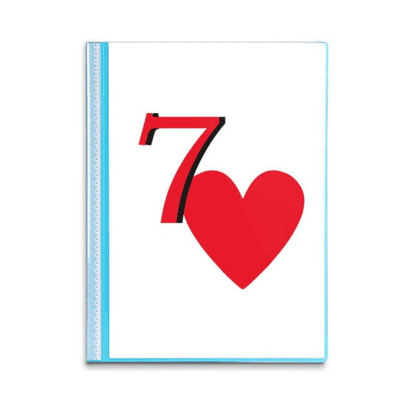 Love Neptune Heart 7 Poker Book Sheet Protectors Portfolio Binder Folder