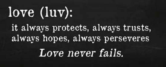 Love Never Fails Canvas Art - Anna Quach (24 x 48)