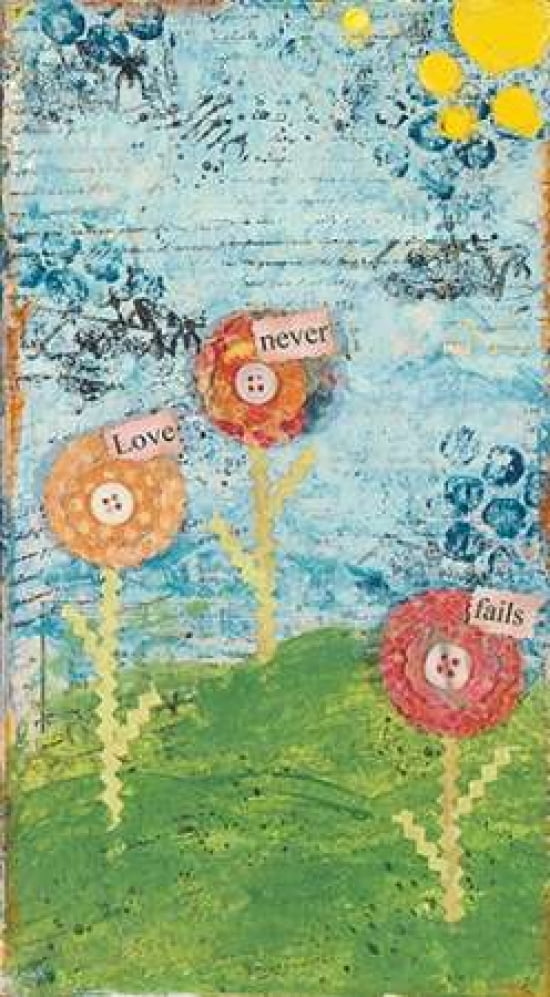 Love Never Fails Canvas Art - Cassandra Cushman (12 x 18)